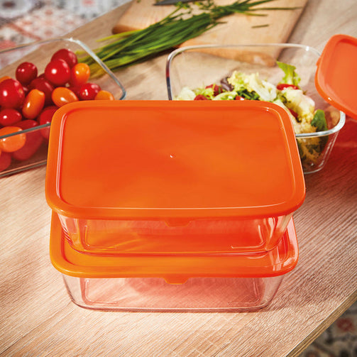 Lunch box Arcopal Basics Plastic Crystal Rectangular Arcopal