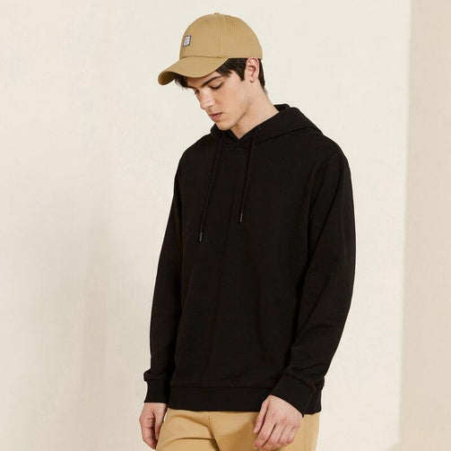 Metersbonwe Autumn And Winter new Multicolor comfort Sweatshirt men Plus Velvet Knit Solid color Hooded Hoodies Seewest
