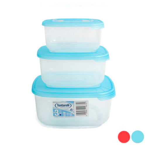 Set of 3 lunch boxes Tontarelli (1 - 1,5 - 2,5 L) Tontarelli