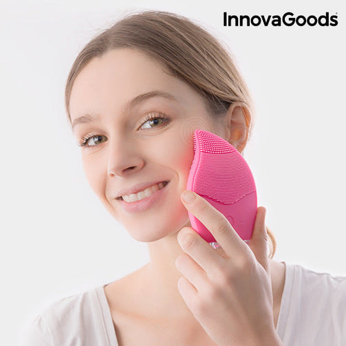 InnovaGoods Silicone Facial Cleaner-Massager InnovaGoods