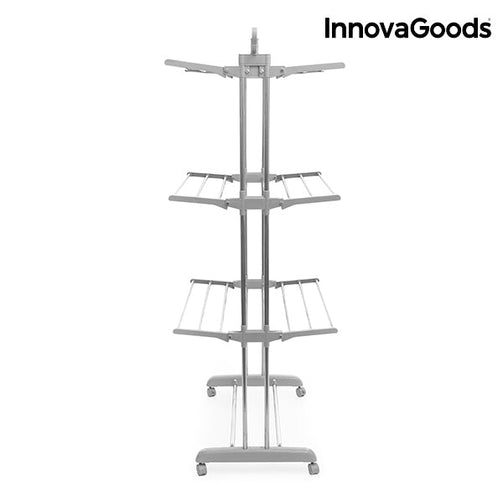 InnovaGoods Folding Rack with Wheels (18 Bars) InnovaGoods