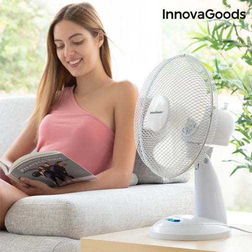InnovaGoods Ø 30 cm 35W White Desk Fan InnovaGoods