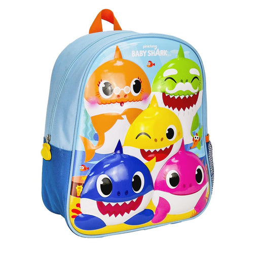 3D School Bag Baby Shark (26,0 x 31,0 x 10,0 cm) Baby Shark